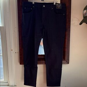 Under 5’10” Men's Canvas Navy 5 pocket Pants 34/26